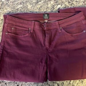 Just Black Maroon skinny jeans